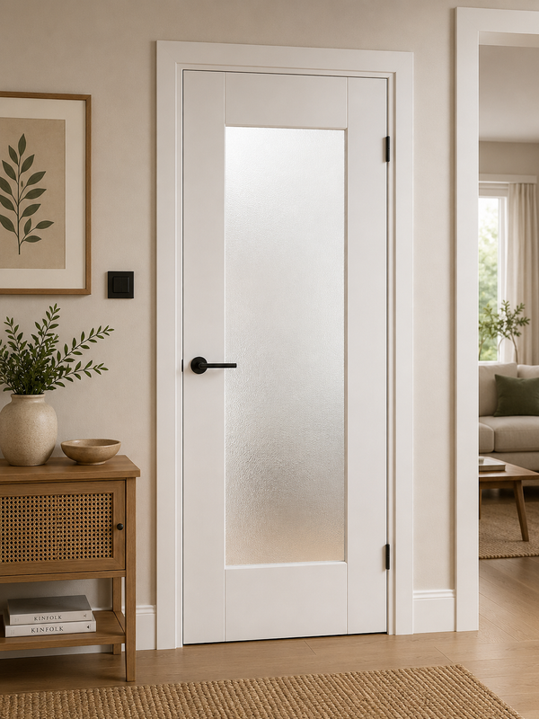 Internal White Primed Pattern 10 with Obscure Glass