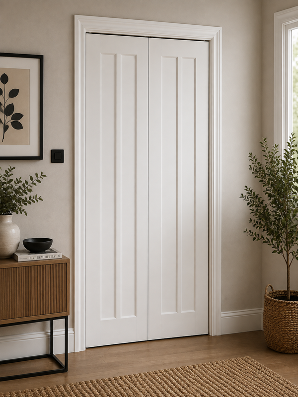 Internal White Primed Worcester Bi-Fold