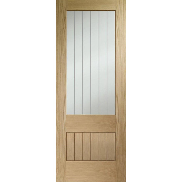 Internal Oak Original Pre-Finished Suffolk 2XG with Clear Etched Glass