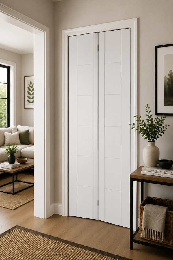 Palermo Internal White Primed Bi-Fold Door