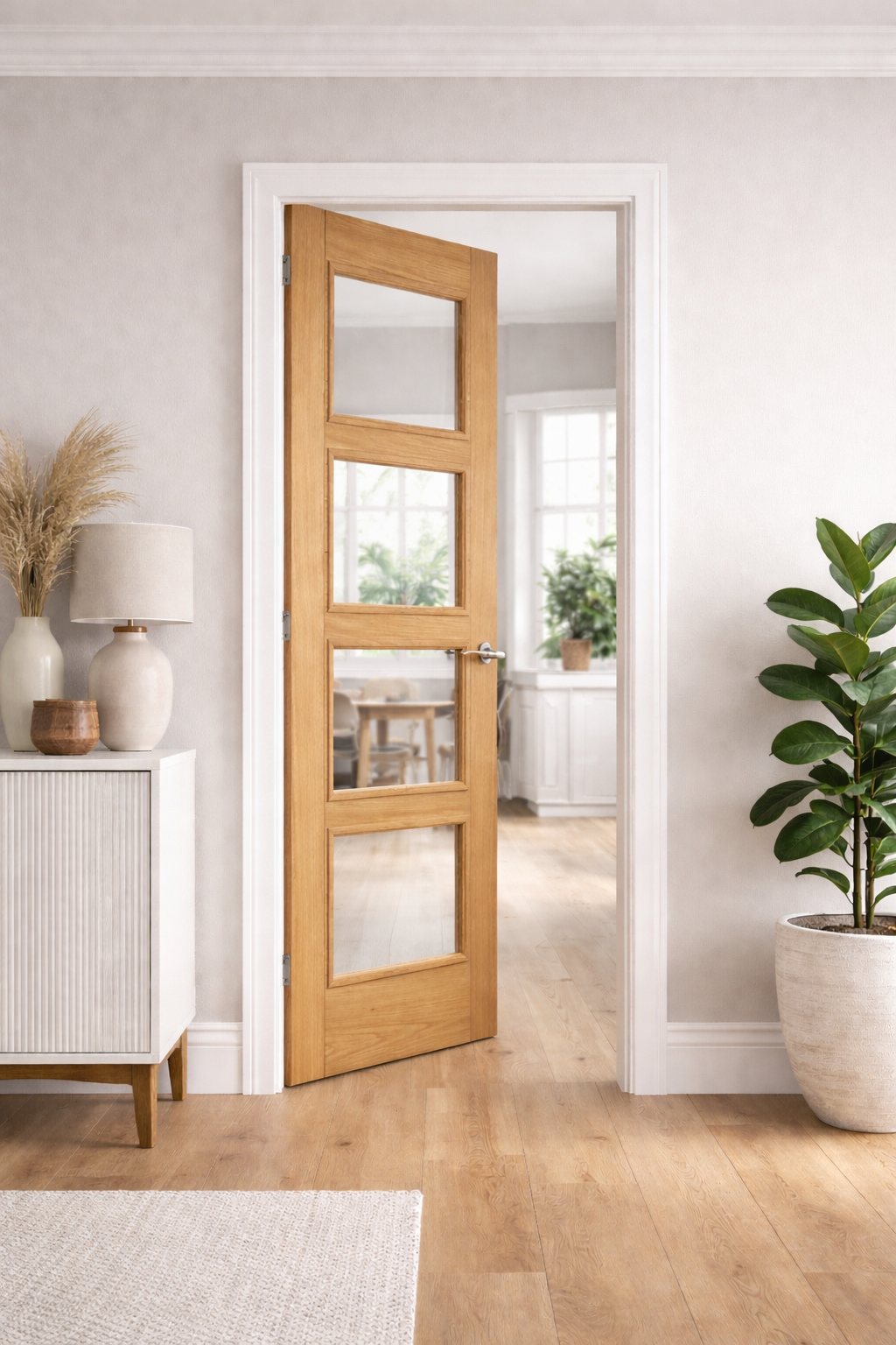Prefinished Oak Vancouver 4L Internal Door