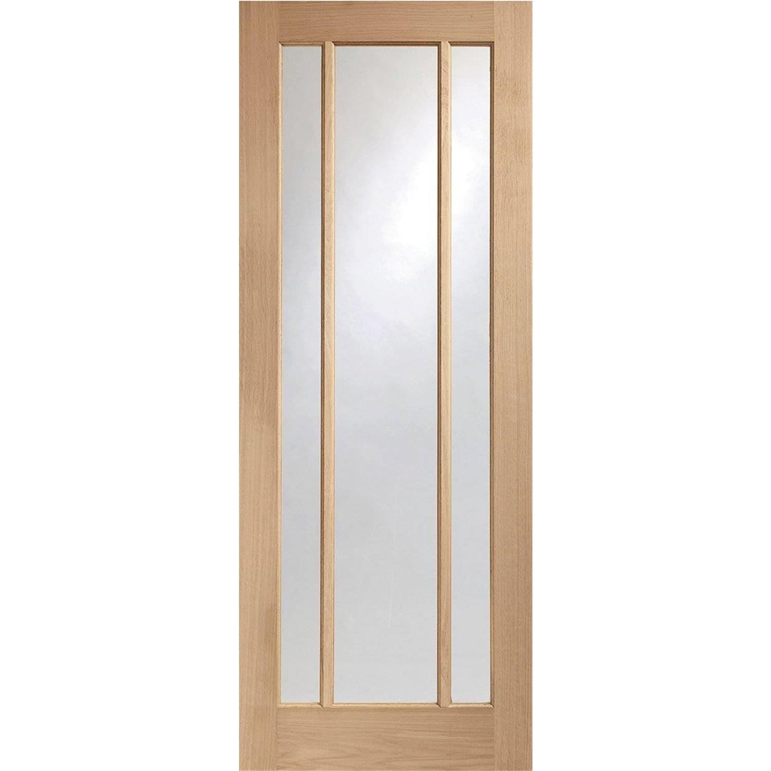 Worcester Internal Oak Fire Door with Clear Glass