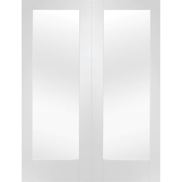 Internal White Primed Pattern 10 Pair with Clear Glass