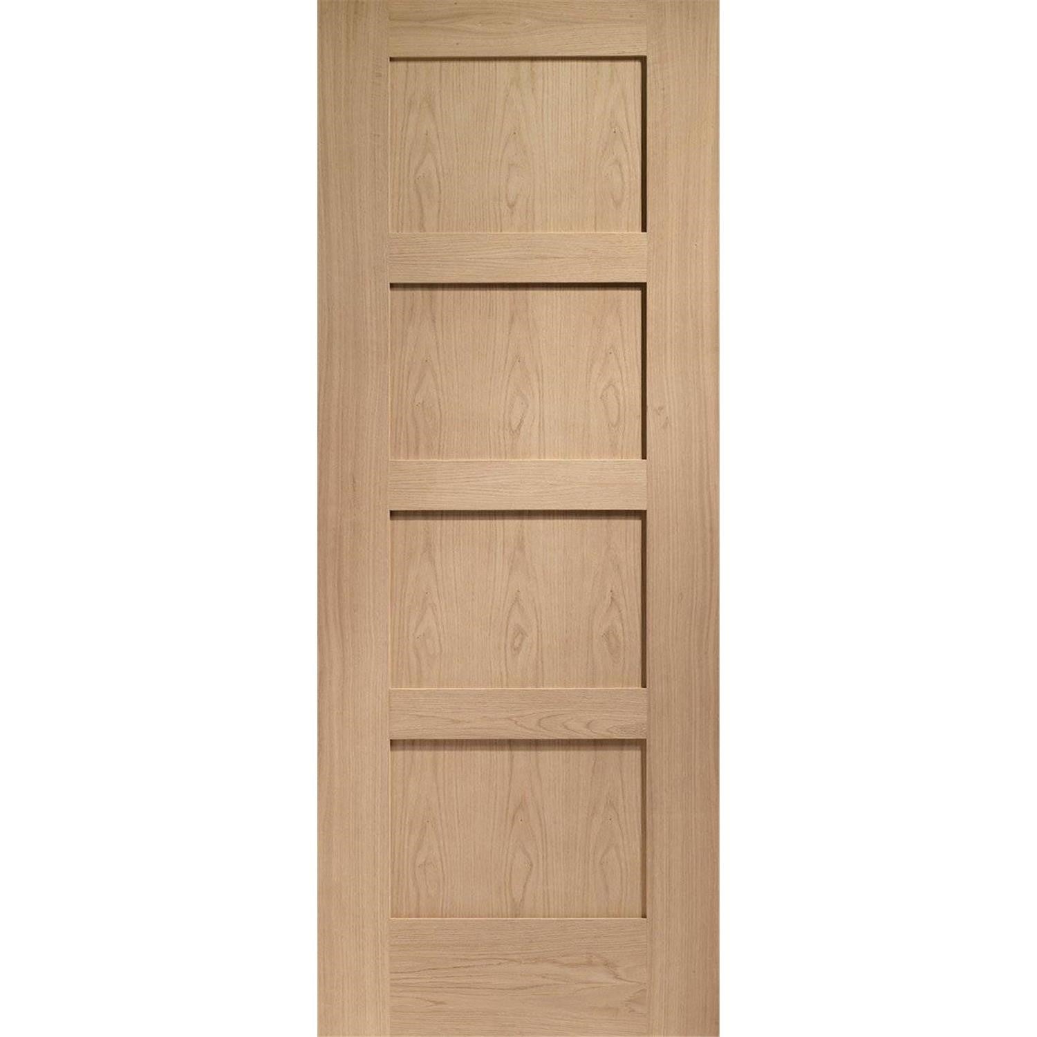 Internal Oak Shaker 4 Panel Fire Door