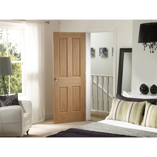 Internal Oak Victorian 4 Panel Door