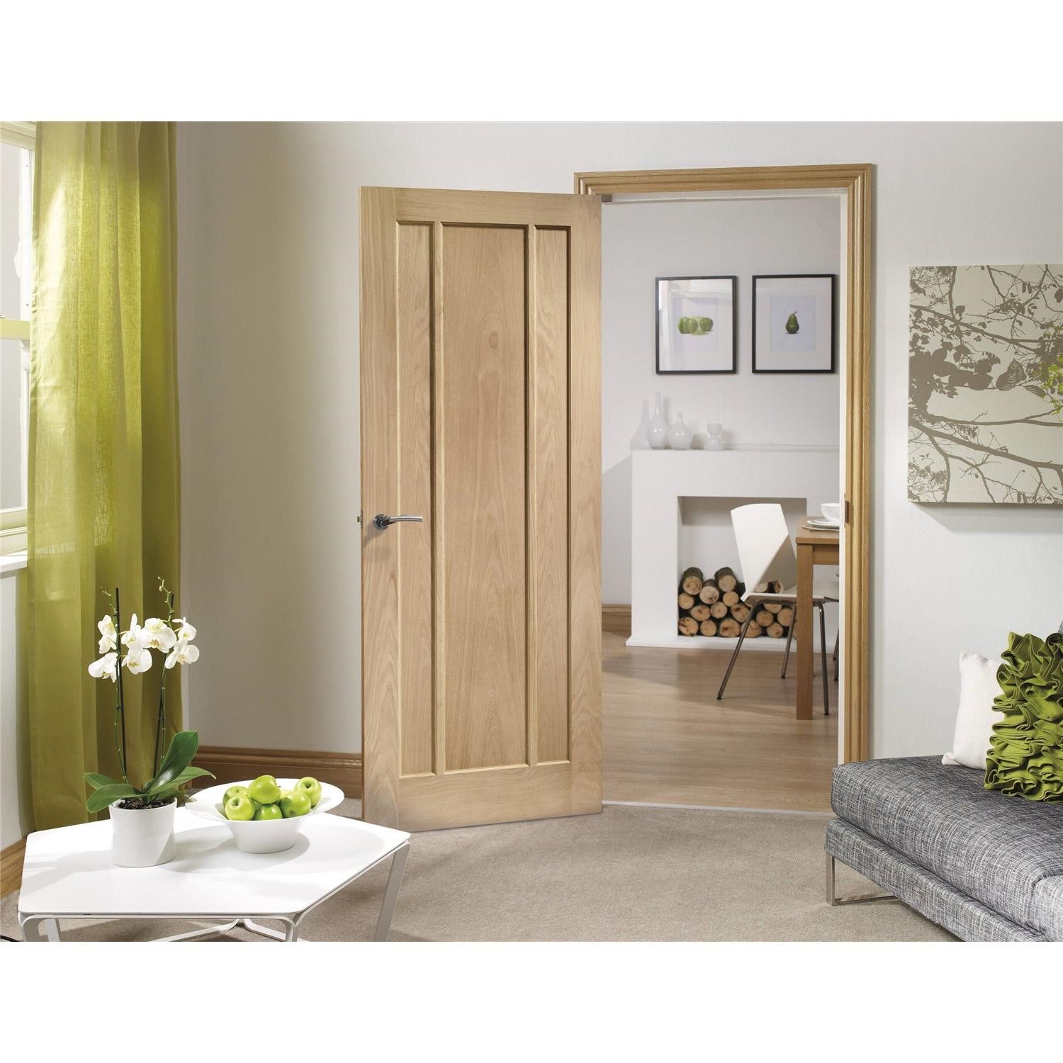 Internal Oak Pre-Finished Worcester Fire Door