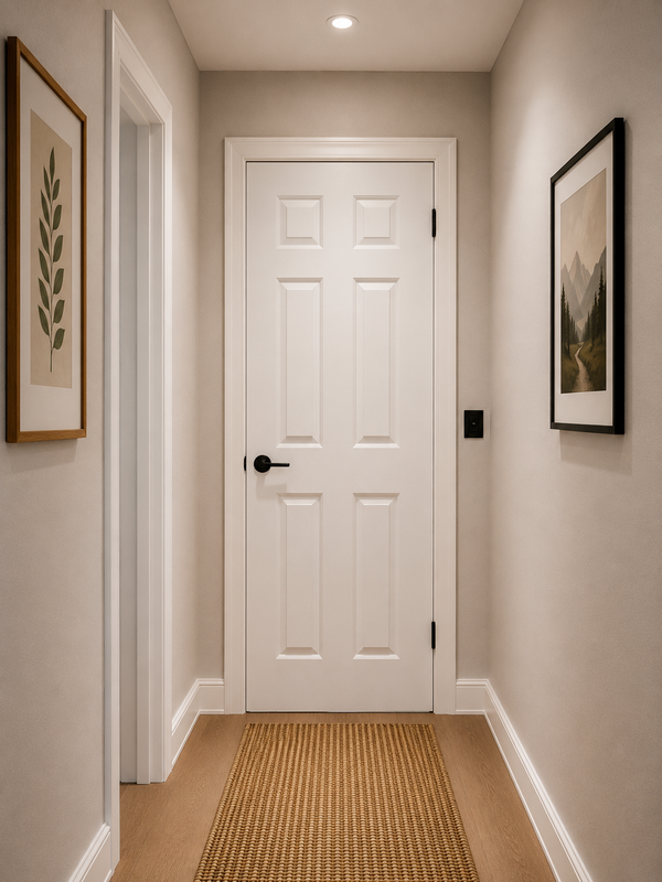 Internal White Moulded Colonist 3 Panel Door Unfinished
