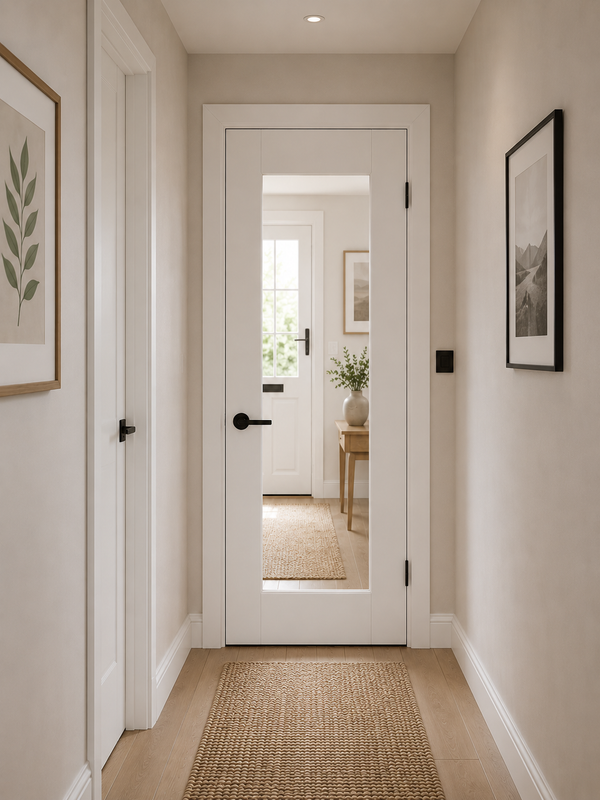 Internal White Primed Pattern 10 with Clear Glass