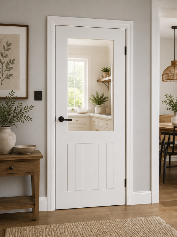 Internal White Primed Suffolk with Clear Glass