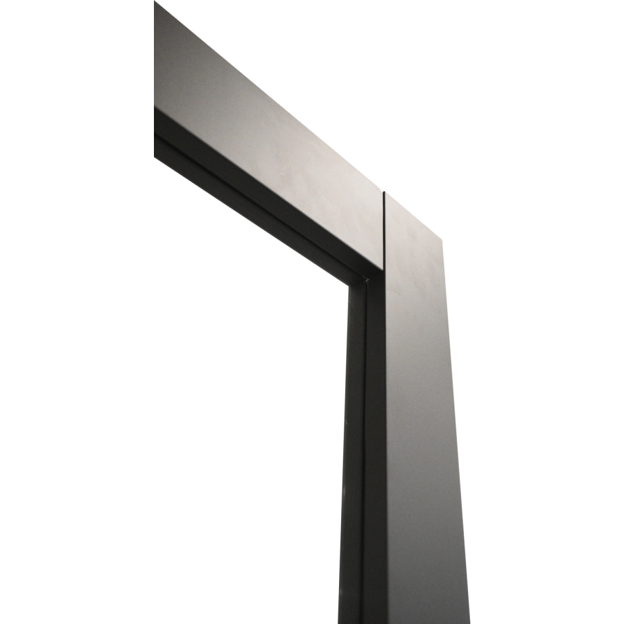 Internal Black Laminate Brent 4 Lite Door with Clear Glass Pre-Finished