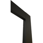 Internal Black Laminate Foundry Door with Clear Glass Pre-Finished