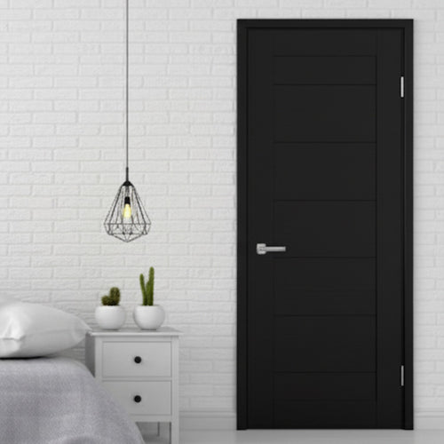 Internal Black FD30 Fire Door - Palermo