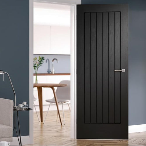 Internal Black Cottage FD30 Fire Door - Suffolk