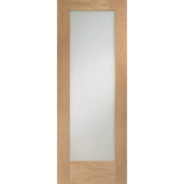 Internal Oak Pre-Finished Pattern 10 Door with Clear Glass