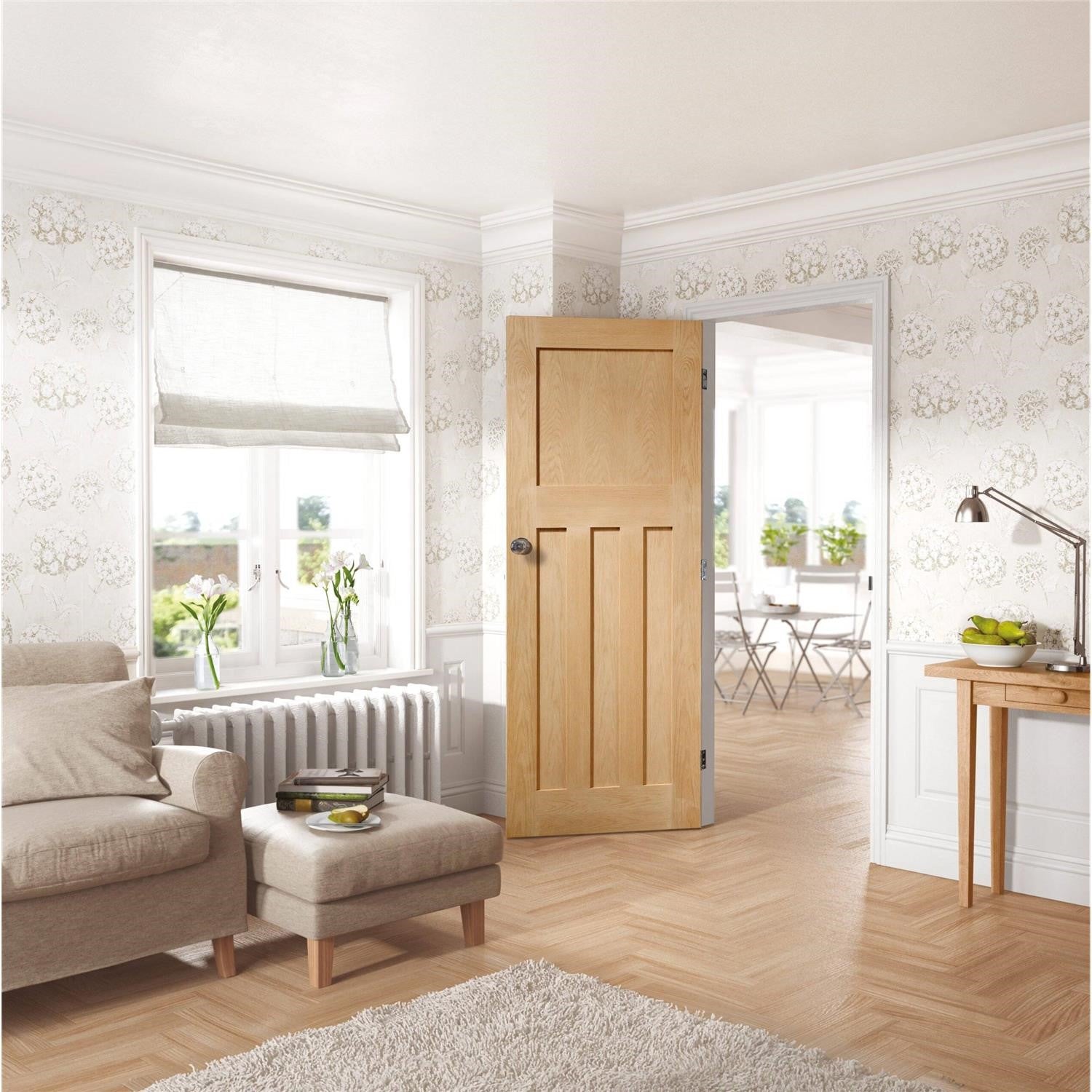 Internal Oak Pre-finished DX Fire Door