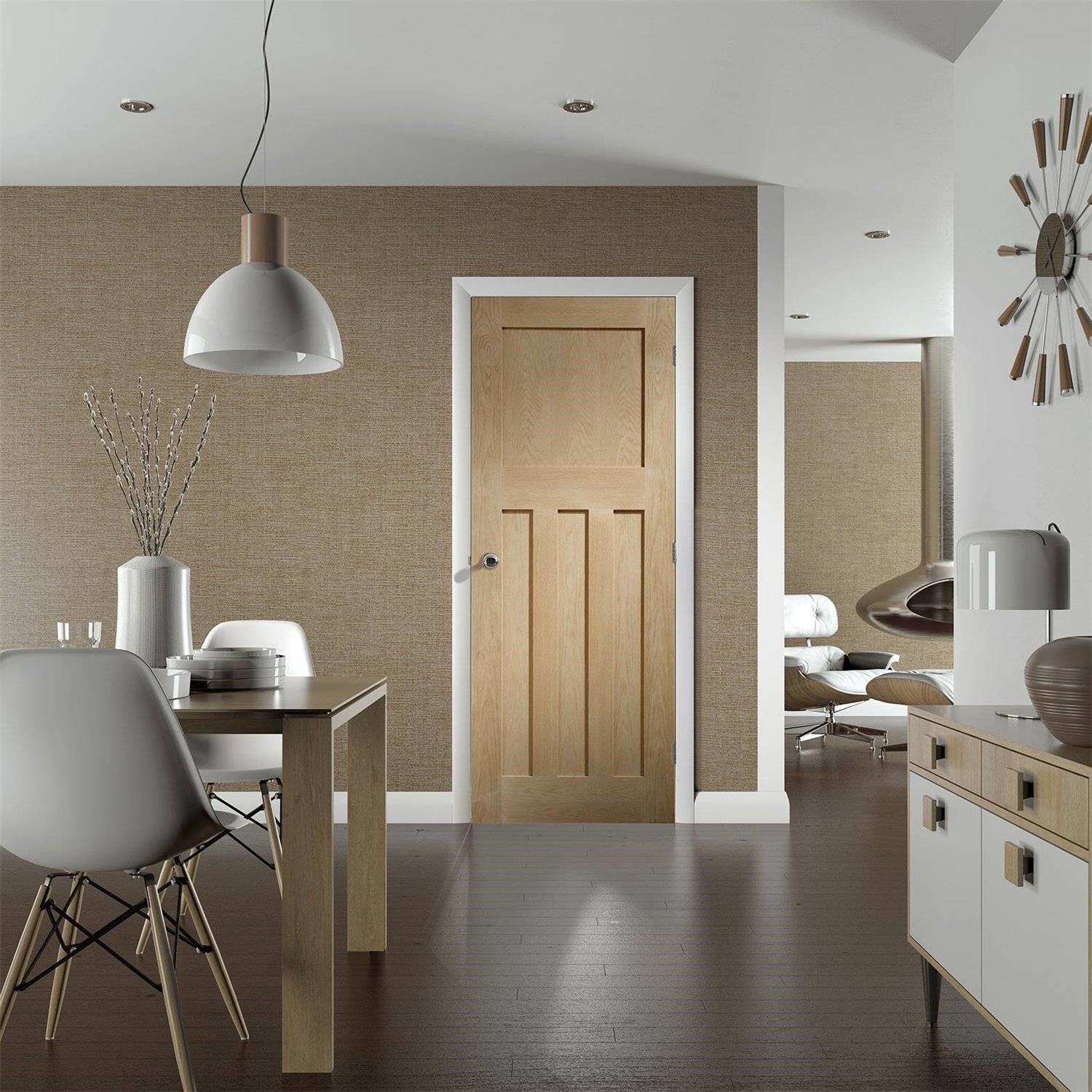 Internal Oak Pre-finished DX Fire Door