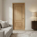 Internal Oak Pre-Finished Nelson 2 Panel Door with Raised Mouldings
