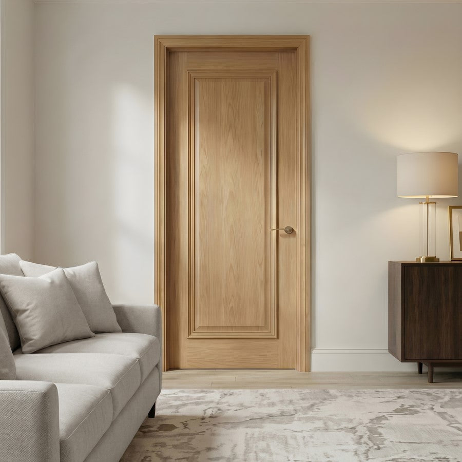 Internal Oak Pre-Finished Wellington Door with Raised Mouldings