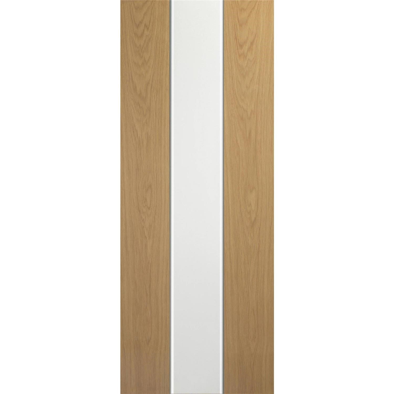 Internal White / Oak Pre-Finished Pescara Fire Door