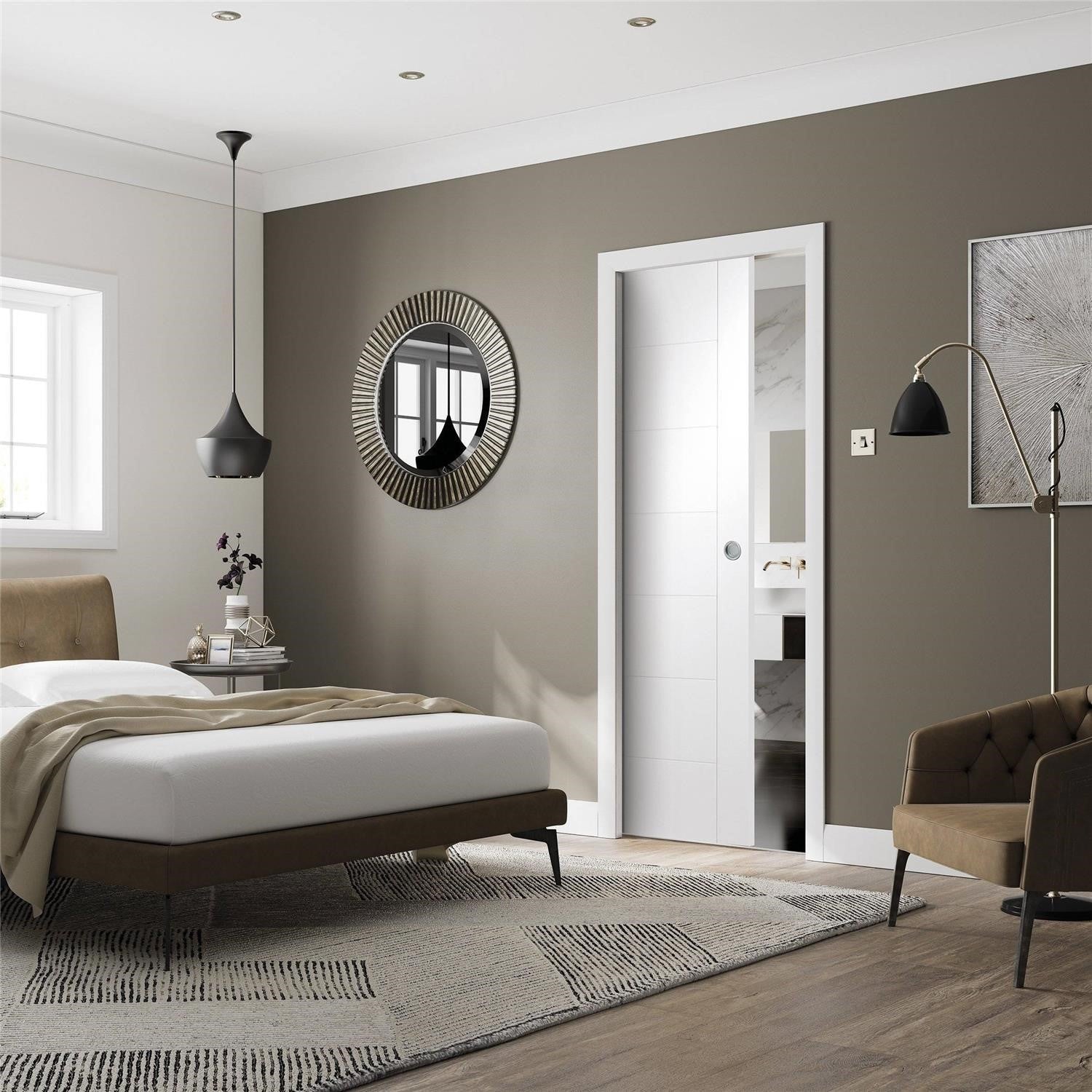 Palermo Internal White Primed Fire Door
