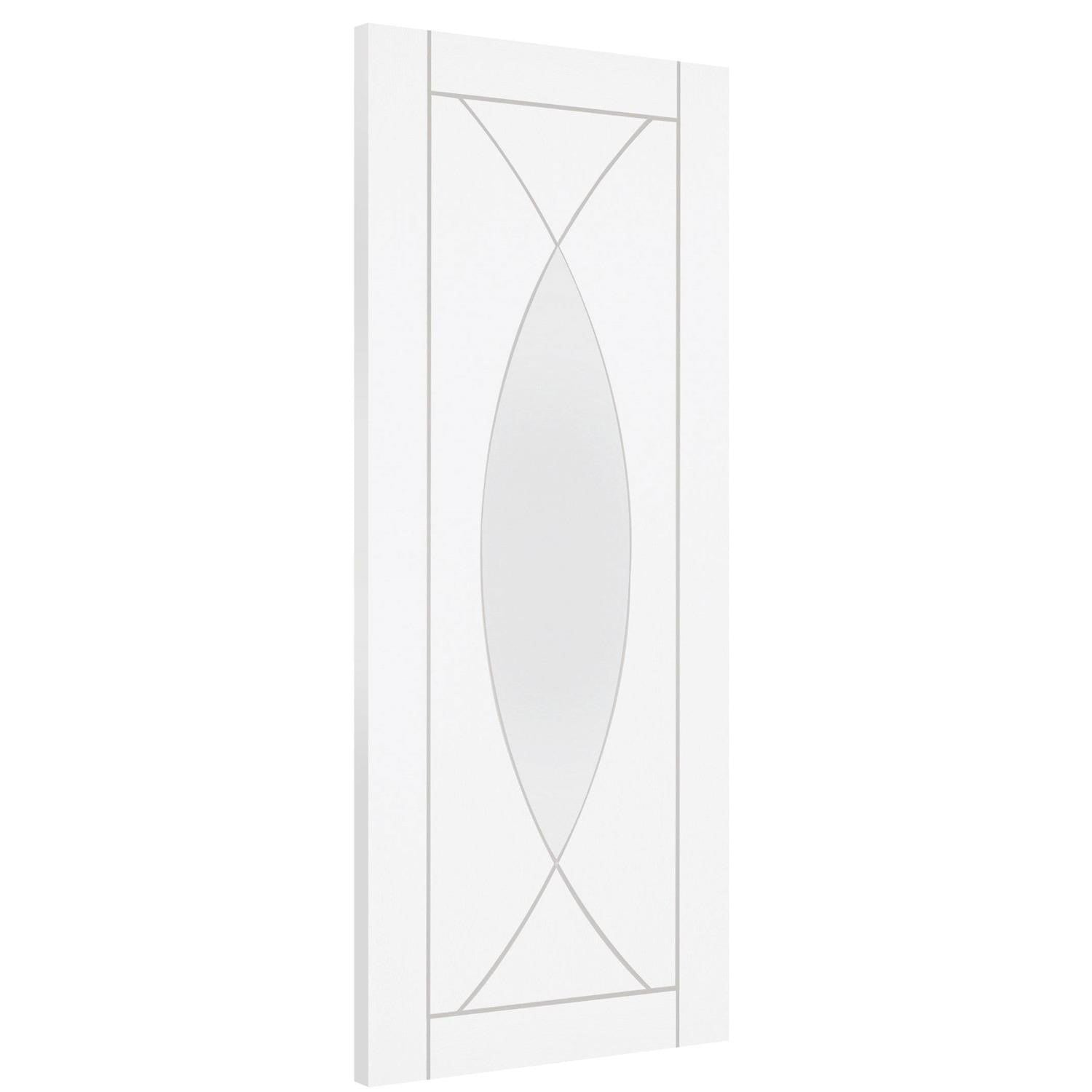 Internal White Primed Pesaro Fire Door