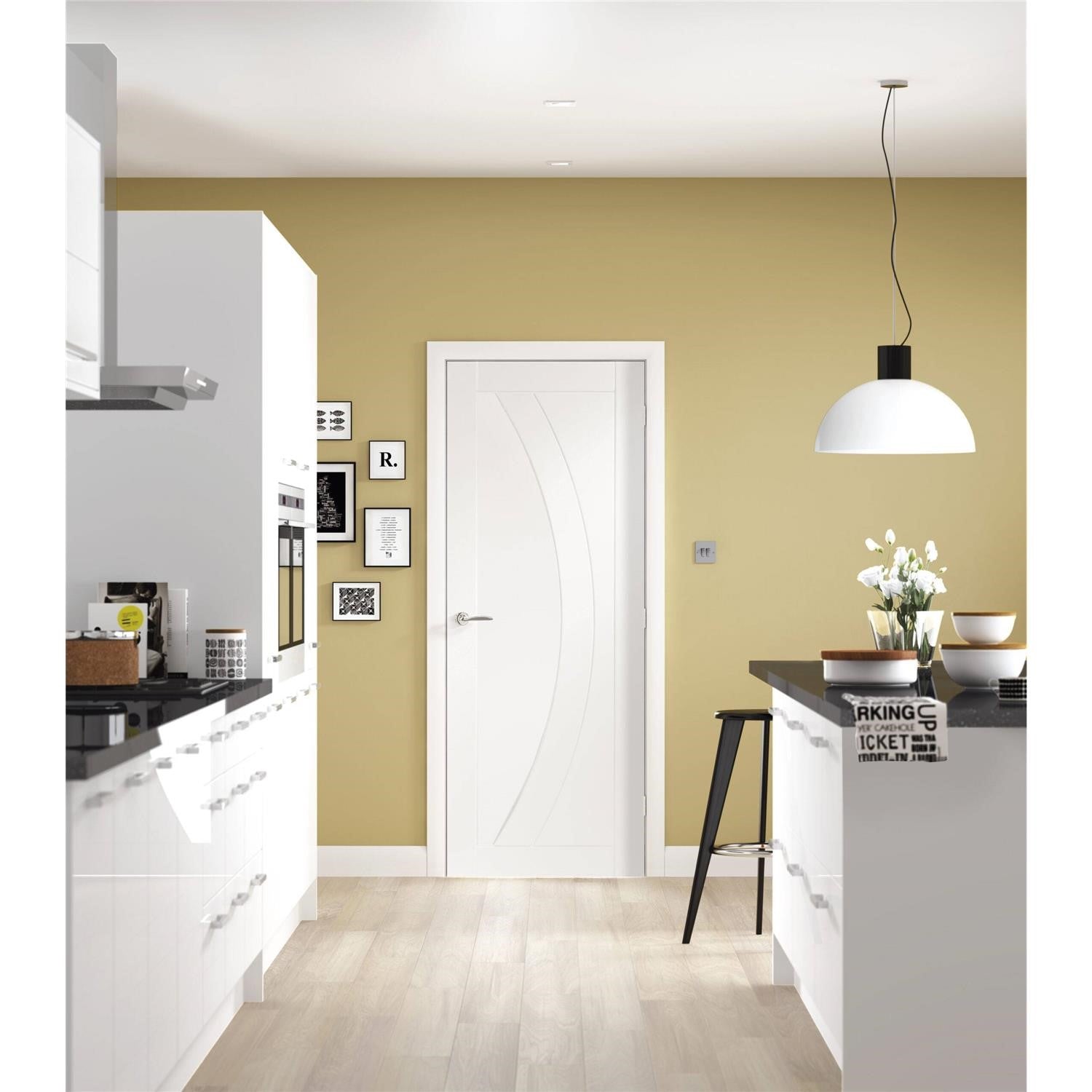 Internal White Primed Salerno Fire Door