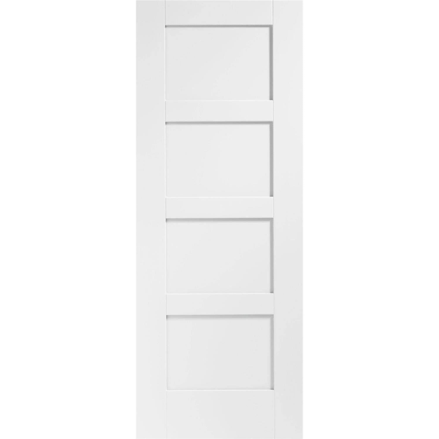 Shaker 4 Panel Internal White Primed Fire Door
