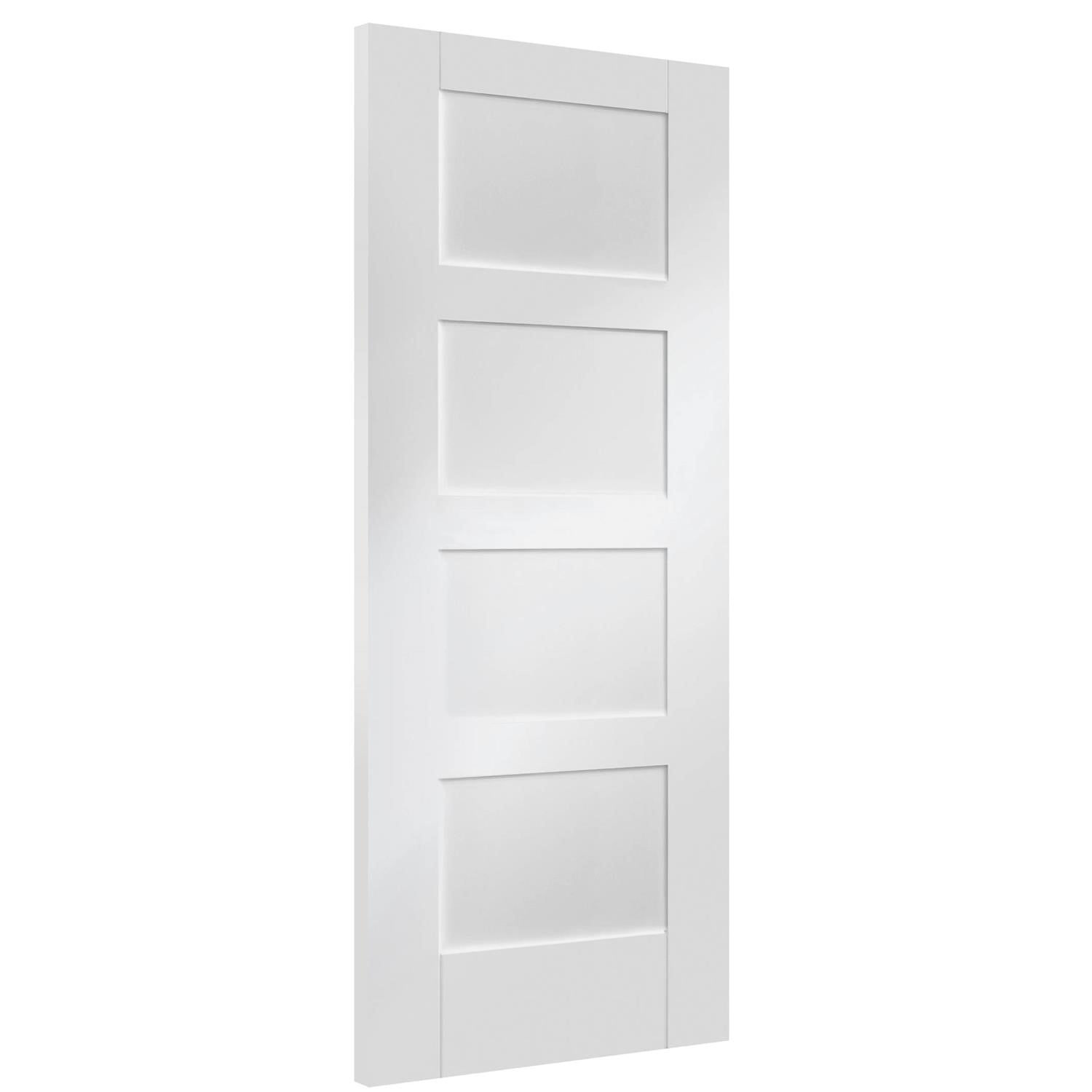 Shaker 4 Panel Internal White Primed Fire Door