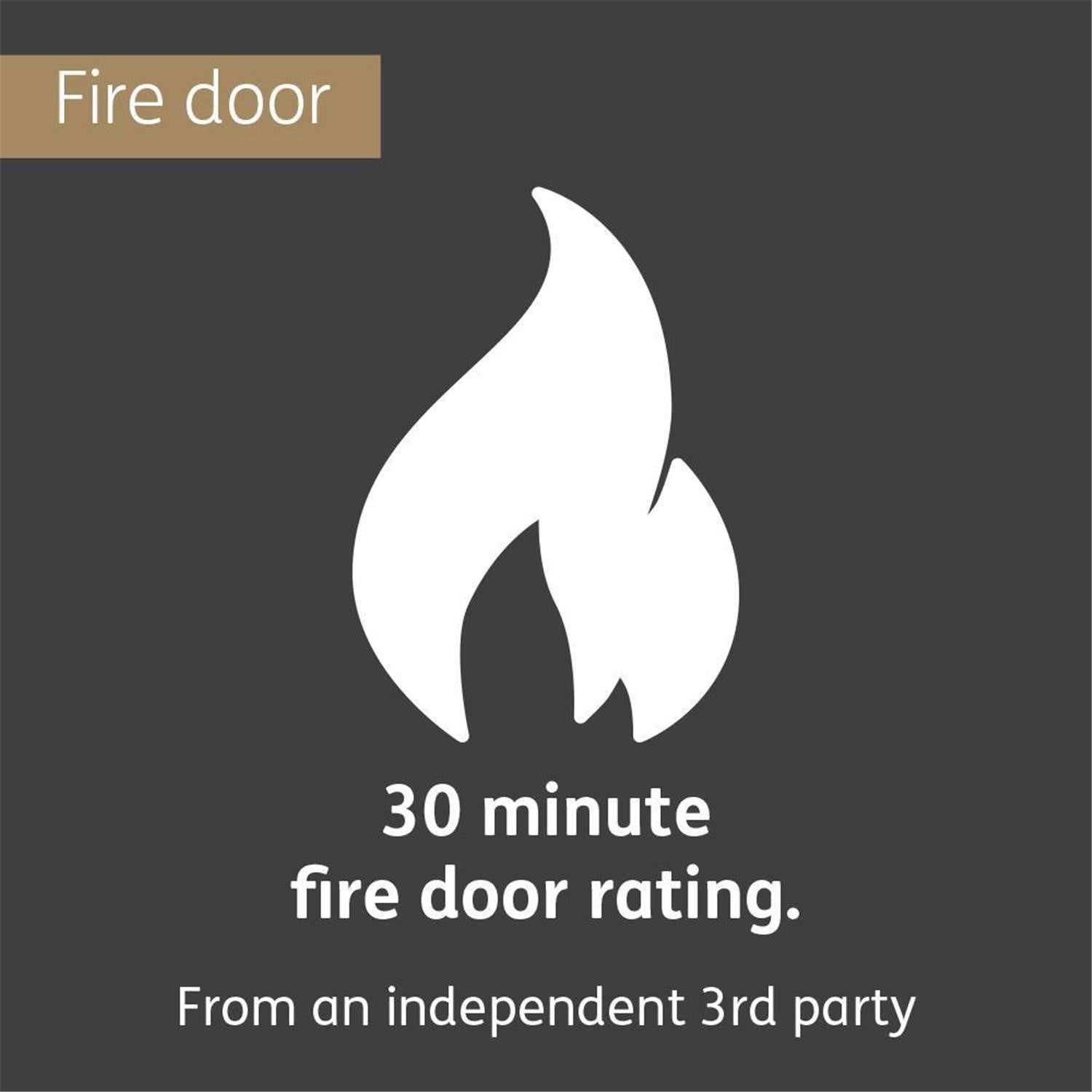 Shaker 4 Panel Internal White Primed Fire Door