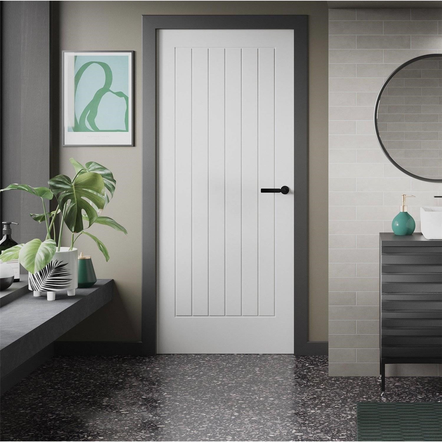 Internal White Primed Suffolk Fire Door