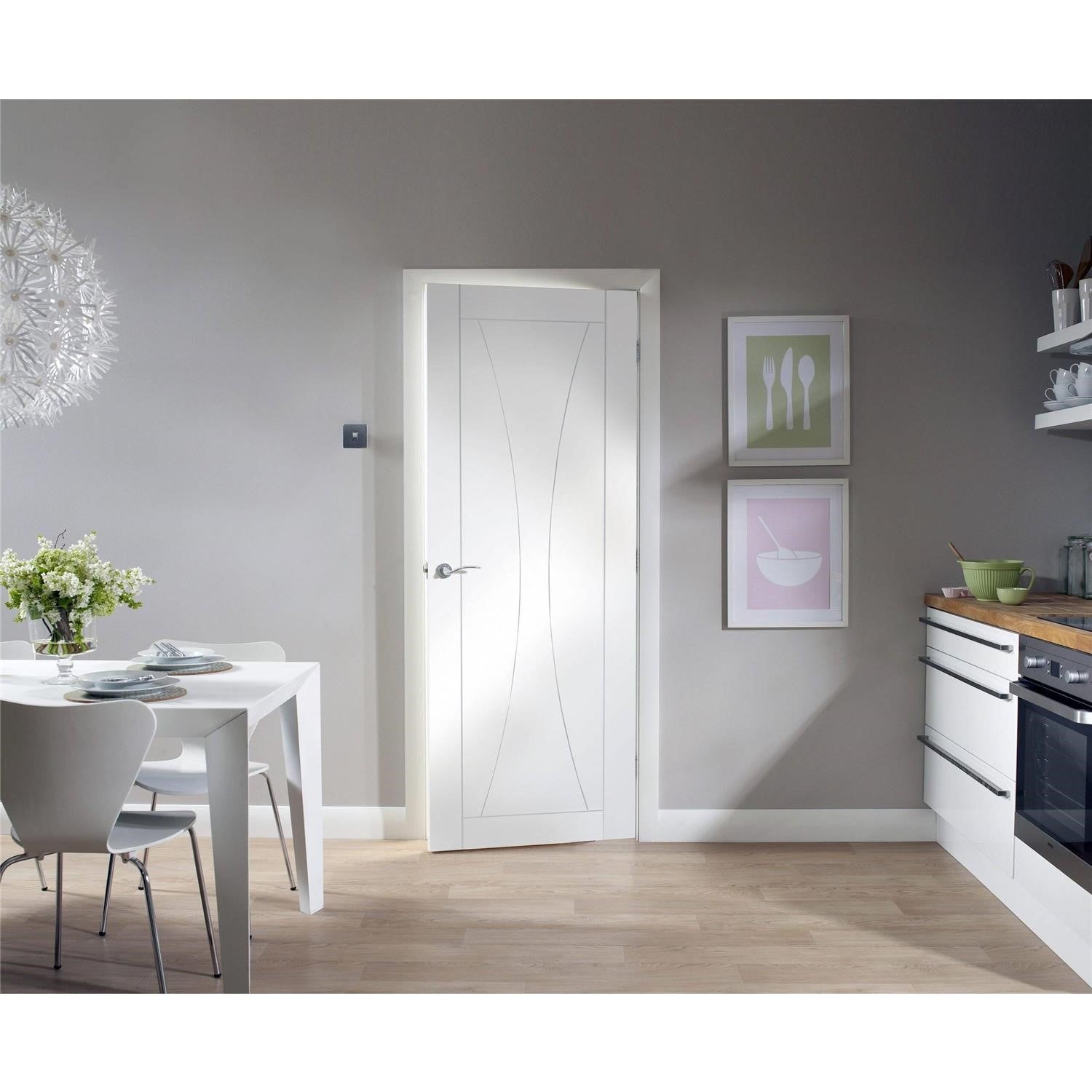 Internal White Primed Verona Fire Door