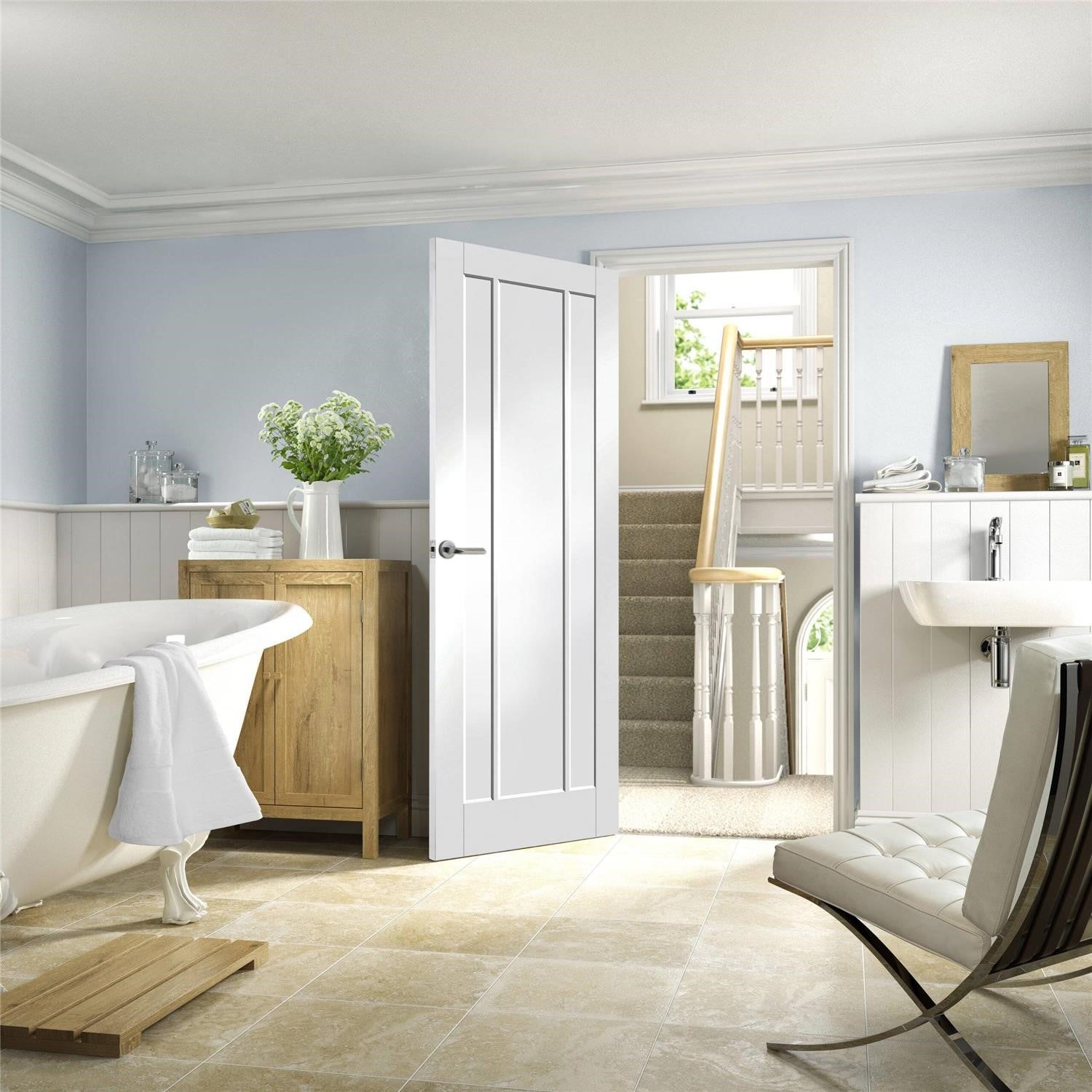 Internal White Primed Worcester Fire Door