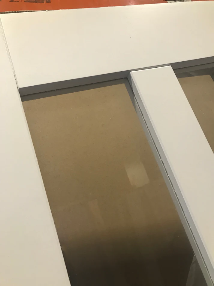 White Primed Aston Clear Glass Internal Door