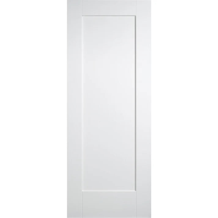 White Primed Shaker 1 Panel Internal Door