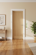 Oak Shaker 1 Panel Door in Home Setting